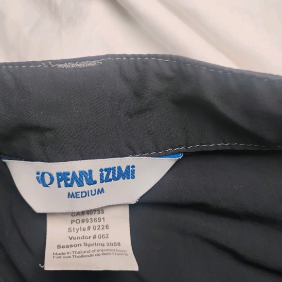 Women's Opearl Izumi Shorts Size M Gray Pockets Polyester Stretch Lightweight - Picture 6 of 6